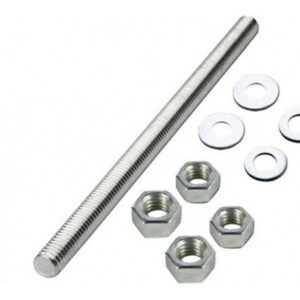 Barra Roscada Zincada 5/16" x 1,00m - Flexo Andaimes