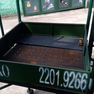 Guarda Corpo 1,00m com Rodapé 4 Peças Tubular Flexo