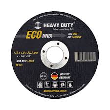 Disco Corte Fino Inox 4.1/2" (115 x 1.0 x 22.23 mm) Ecoinox