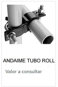 Andaime Tubo Roll 4.1/2" Aço Flexo Andaimes