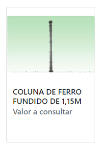 COLUNA DE FERRO FUNDIDO ORNAMENTAL – 1,15 M