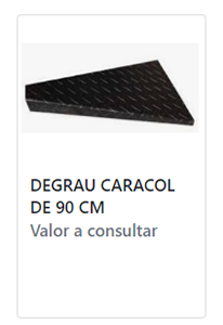 DEGRAU PARA ESCADA CARACOL EM CHAPA ANTIDERRAPANTE – 90 CM