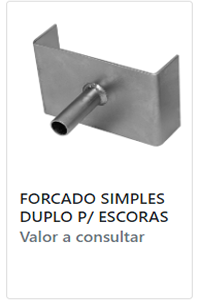 Forcado Simples Duplo 115mm Aço Flexo