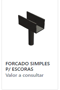 Forcado Simples 16mm Aço Flexo