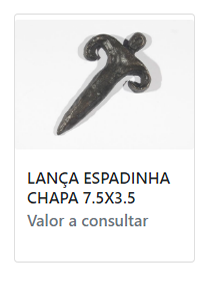 LANÇA ESPADINHA CHAPA 7.5 X 3.5