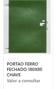 PORTAS E PORTÕES DE FERRO – LINHA RESIDENCIAL E COMERCIAL