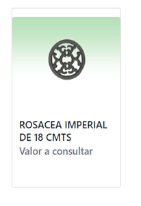 ROSÁCEA IMPERIAL DE 18 CM
