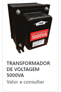 Transformador De Voltagem 5000VA Blindado Flexo