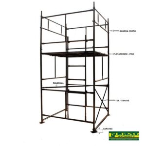 Andaime Tubular 4.1/2" Aço Flexo